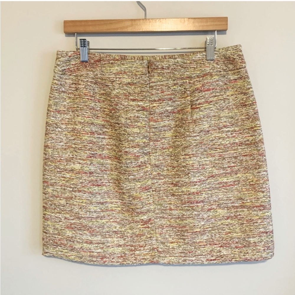 Ann Taylor Loft Multi Color Tweed Pocket Shift Skirt Size 6 Clueless Preppy - Picture 6 of 13